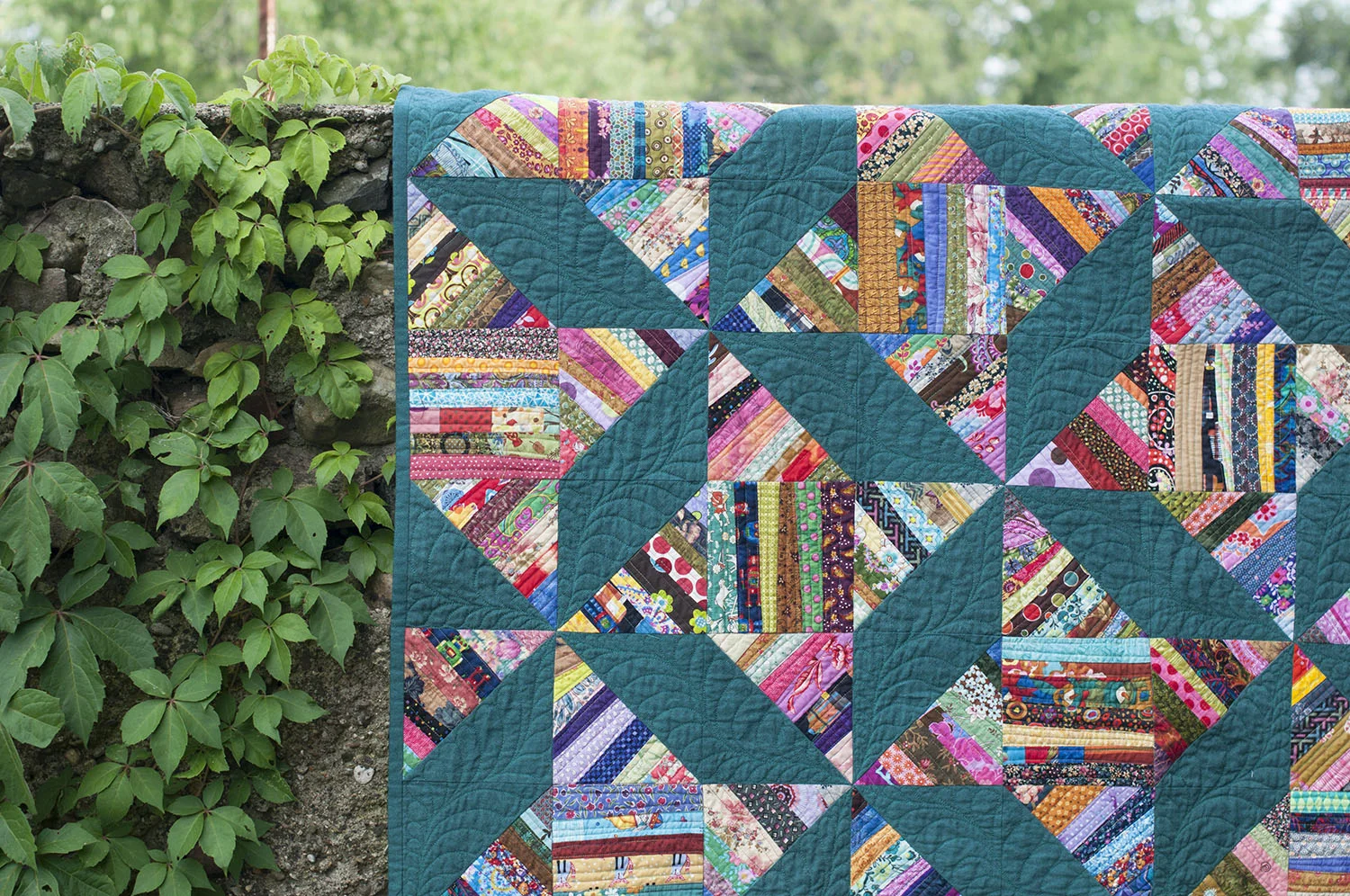 【PORTERNA】 quilting short one piece Unpinned - a string pieced quilt — Lynn Carson Harris